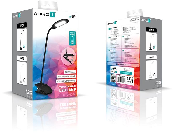 Tischlampe CONNECT IT CLIP mit Clip, LED, schwarz ...