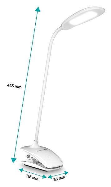 Tischlampe CONNECT IT CLIP mit Clip, LED, weiß ...