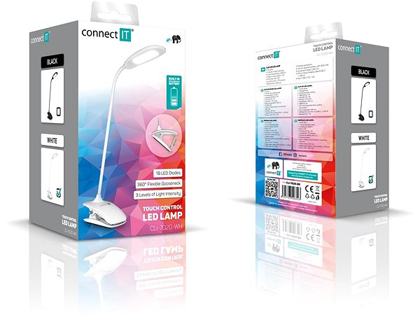 Tischlampe CONNECT IT CLIP mit Clip, LED, weiß ...