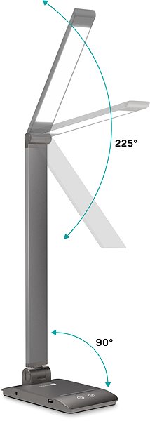 Tischlampe CONNECT IT Bright LED-Tischleuchte, grau ...
