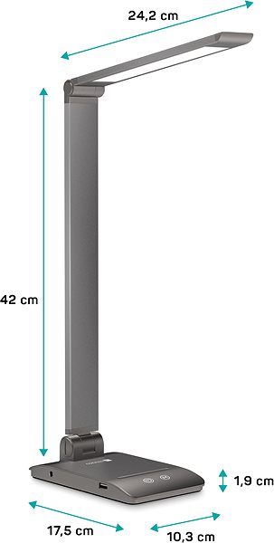 Tischlampe CONNECT IT Bright LED-Tischleuchte, grau ...