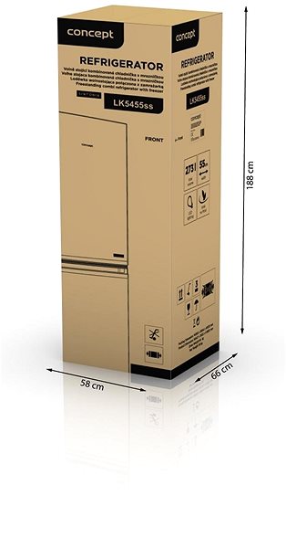 Refrigerator CONCEPT LK5455ss Refrigerator Technical draft