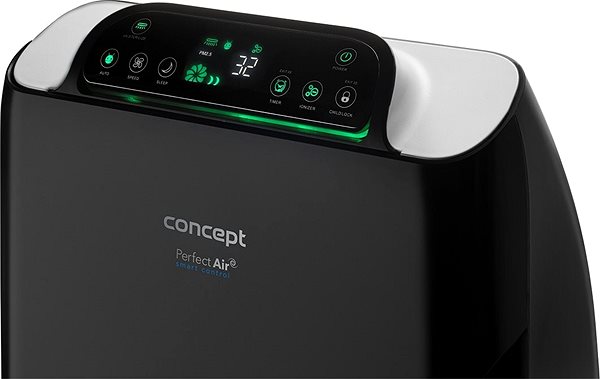 Air Purifier CONCEPT CA2000 Perfect Air Smart, Black Features/technology