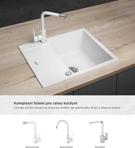 Granite Sink CONCEPT DG05C45wh ...