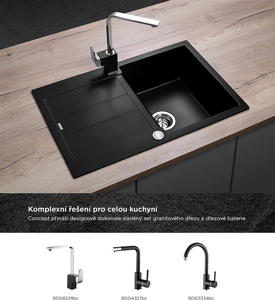 Granite Sink CONCEPT DG10C45bc ...