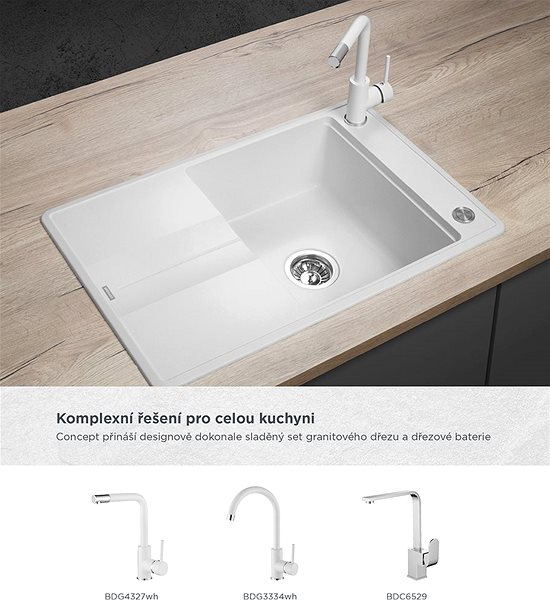 Granite Sink CONCEPT DG10N50wh ...