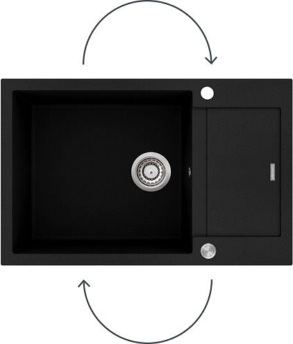 Granite Sink CONCEPT DG05L60bc Features/technology