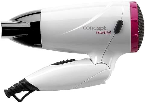 Fén na vlasy CONCEPT VV5740 BEAUTIFUL 1 500 W biela + ružová Vlastnosti/technológia