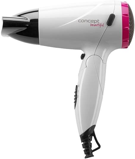 Hair Dryer CONCEPT VV5740 BEAUTIFUL 1500 W White + Pink Lateral view