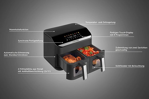 Heißluftfritteuse Concept FR4500 ...