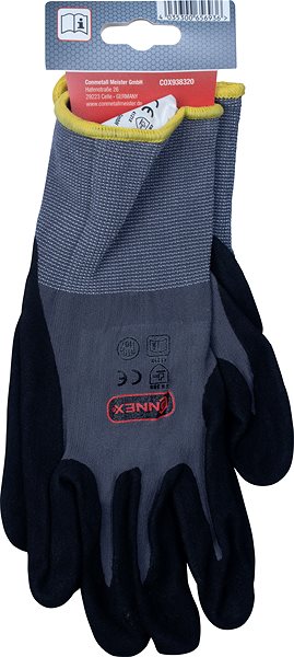Pracovné rukavice Rukavice univerzálne sivé CONNEX, veľkosť 10, EN 388 ...