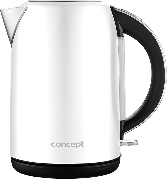 Electric Kettle CONCEPT RK3281 Stainless-Steel Rapid Boil Kettle 1.7l, WHITE Screen