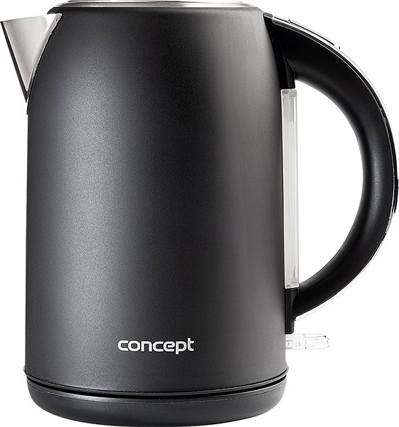 Electric Kettle CONCEPT RK3282 Stainless-Steel Rapid Boil Kettle 1.7l, BLACK Screen