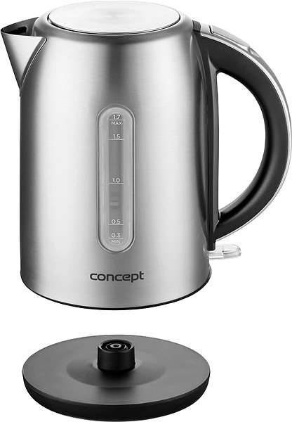 Electric Kettle CONCEPT RK3290 Stainless-Steel Rapid Boil Kettle 1.7l, SINFONIA Features/technology