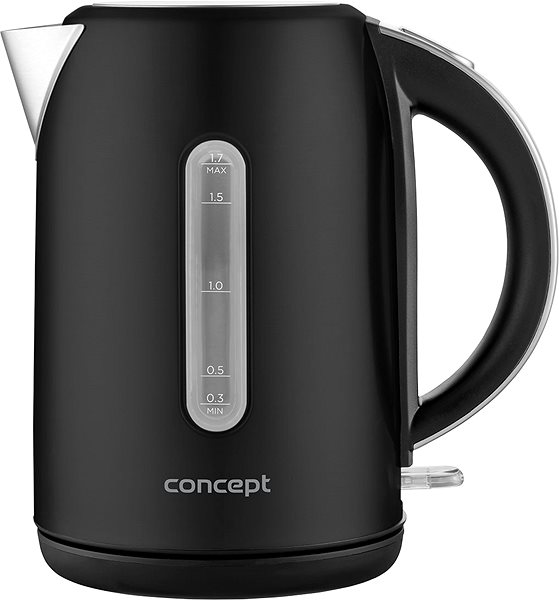 Electric Kettle CONCEPT RK3292 Stainless-Steel Rapid Boil Kettle 1.7l, BLACK Screen