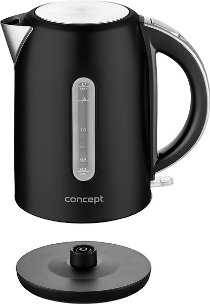 Electric Kettle CONCEPT RK3292 Stainless-Steel Rapid Boil Kettle 1.7l, BLACK Features/technology