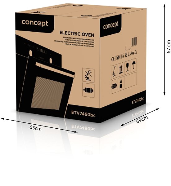 Oven & Cooktop Set CONCEPT ETV7460bc + CONCEPT PDV7260bc Features/technology
