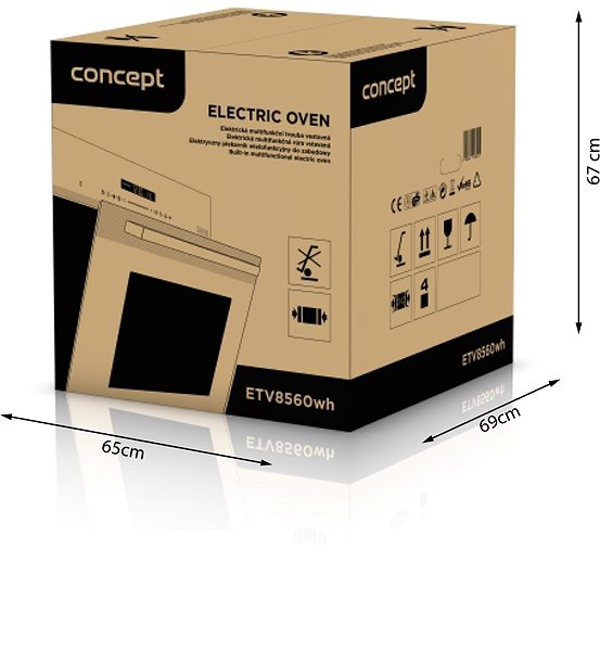 Oven & Cooktop Set CONCEPT ETV8560wh + CONCEPT IDV4260wh Features/technology