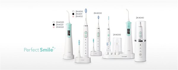 Electric Toothbrush CONCEPT ZK4011 PERFECT SMILE, Black Package content
