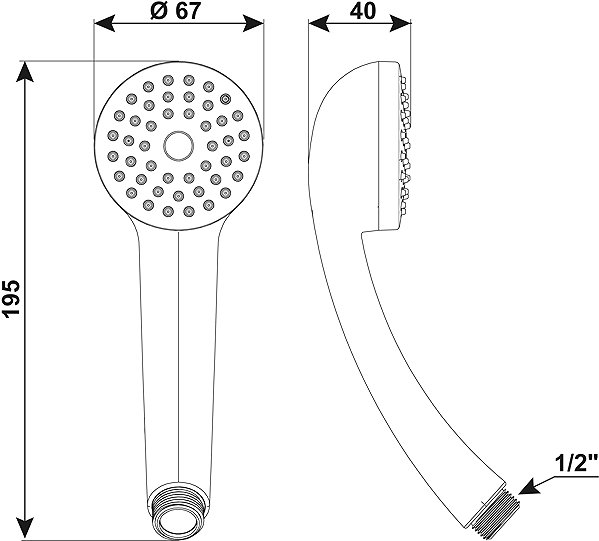 CORNAT Amarela shower set.