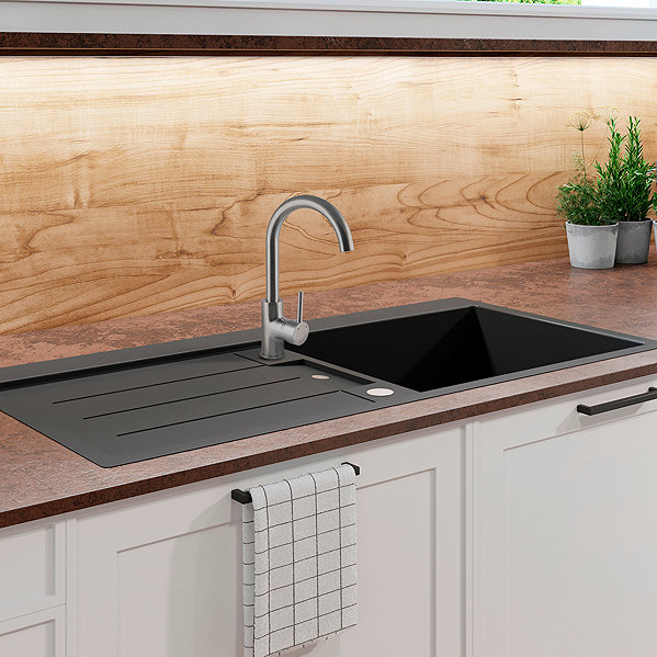 Tap CORNAT Fuerte sink mixer, stainless steel ...