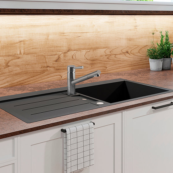 Tap CORNAT Fuerte sink mixer, lever, stainless steel ...