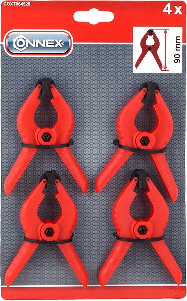 Joinery clamp CONNEX Spring clamp 90 mm, 4 pcs .