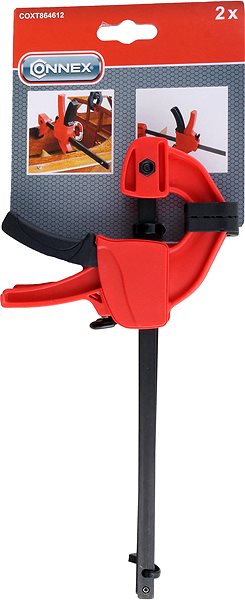Joinery clamp CONNEX One-handed quick clamp 100/210 mm, 2 pieces .