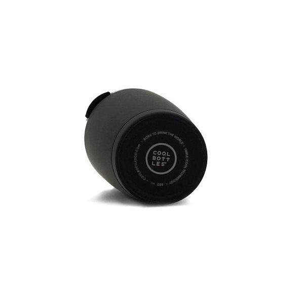 Thermal Mug Cool Bottles Stainless steel thermo mug Mono Black triple layer 550 ml Bottom side