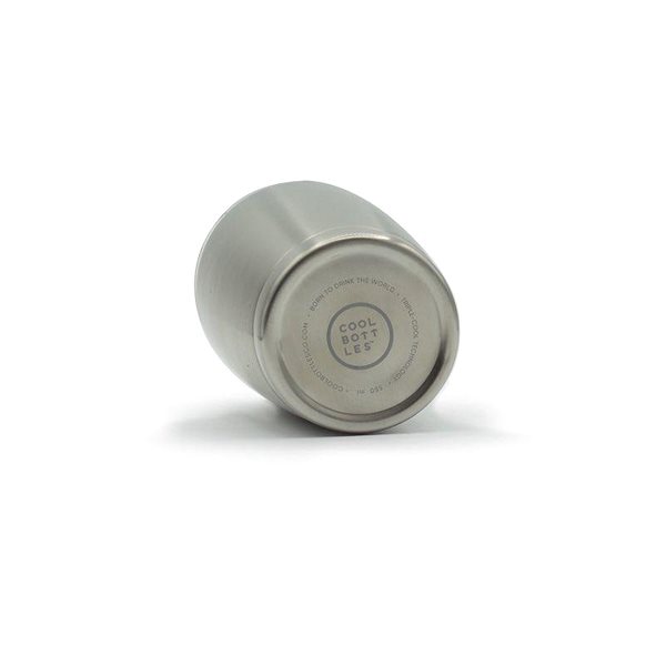 Thermal Mug Cool Bottles Stainless steel thermo mug Metallic Silver triple layer 550 ml ...