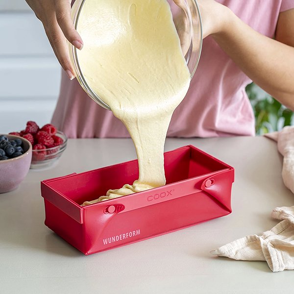 Baking Mould COOX Folding silicone mould Wunderform Frame S, red Lifestyle