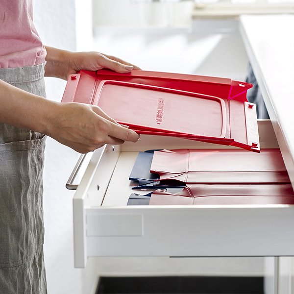 Baking Mould COOX Folding silicone mould Wunderform Frame SQ, red Lifestyle