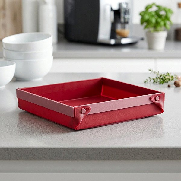 Baking Mould COOX Folding silicone mould Wunderform Frame MQ, red Lifestyle