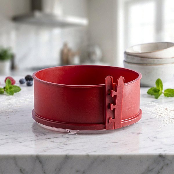 Baking Mould COOX Spring mould diameter 18 cm with glass base and legs, red Lifestyle
