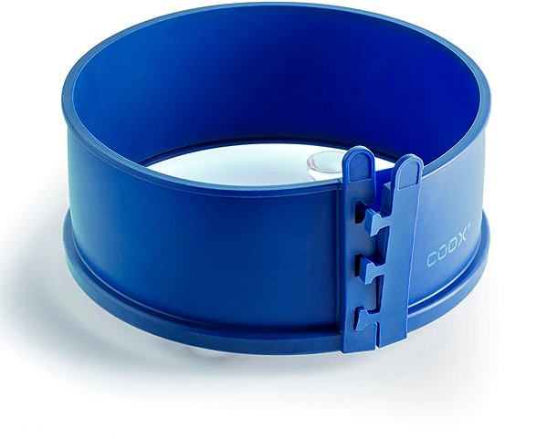 Baking Mould COOX Spring mould diameter 18 cm with glass base and feet, blue PLA