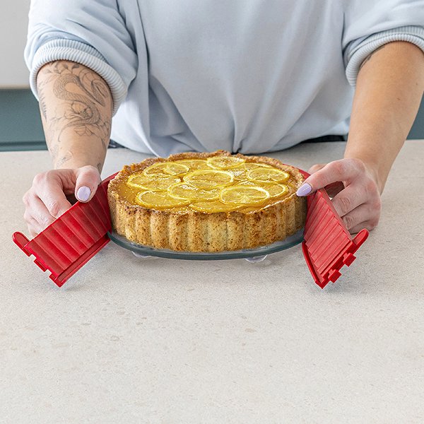 Baking Mould COOX Mini Quiche mould with glass base diameter 18 cm, red Lifestyle