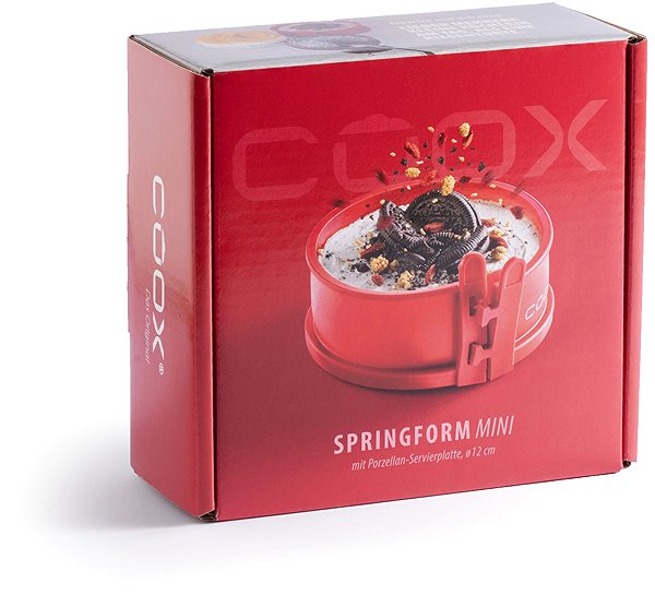 Baking Mould COOX Spring mould diameter 12 cm with porcelain base, red ...