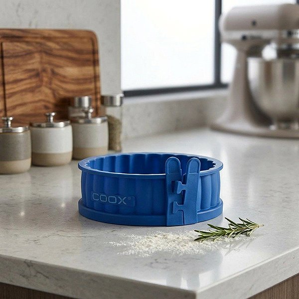 Baking Mould COOX Quiche mould with porcelain base diameter 12 cm, blue Lifestyle