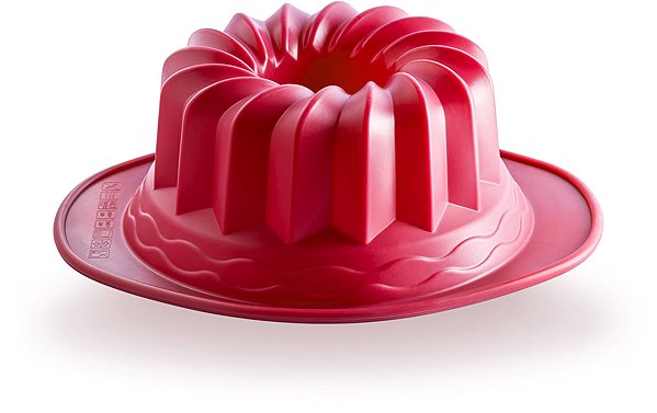 Baking Mould COOX Silicone cake mould with gripping rim diameter 24 cm, red ...