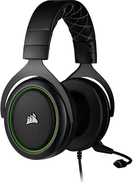 Gaming Headphones Corsair HS50 PRO Stereo Green Lateral view