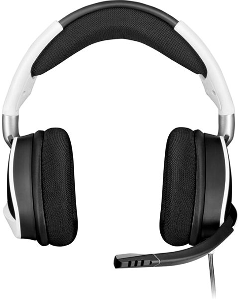 Gamer fejhallgató Corsair Void ELITE RGB White, fehér színű Képernyő