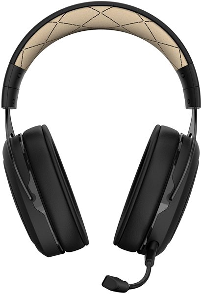 Gamer fejhallgató Corsair HS70 PRO Wireless Cream krém színű Képernyő