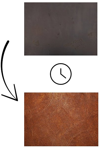 Corgarden Stora garden tree 180 × 120 × 40 cm, corten .