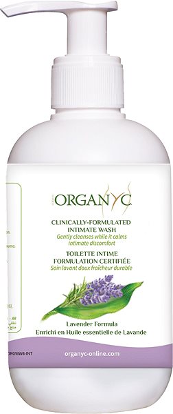 Intimní gel ORGANYC bio sprchový gel pro citlivou pokožku a intimní hygienu s levandulí 250 ml ...
