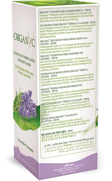 Intimní gel ORGANYC bio sprchový gel pro citlivou pokožku a intimní hygienu s levandulí 250 ml ...