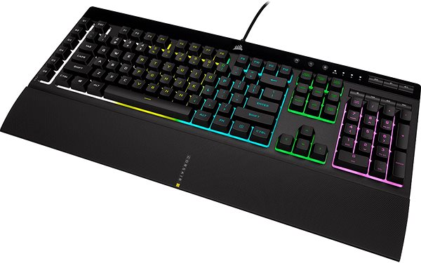 Tastatur Corsair K55 PRO RGB - US Seitlicher Anblick