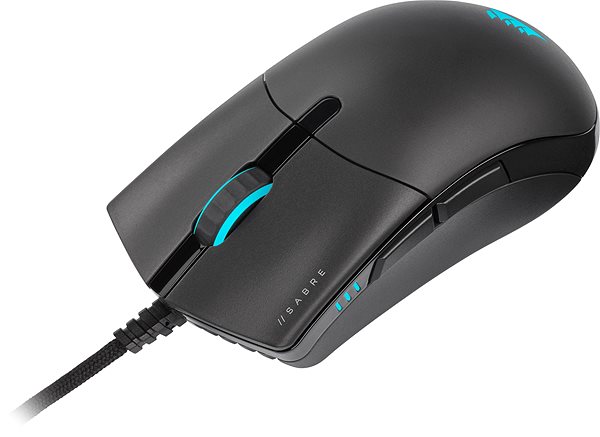 Gaming Mouse Corsair SABER PRO RGB Black Lateral view