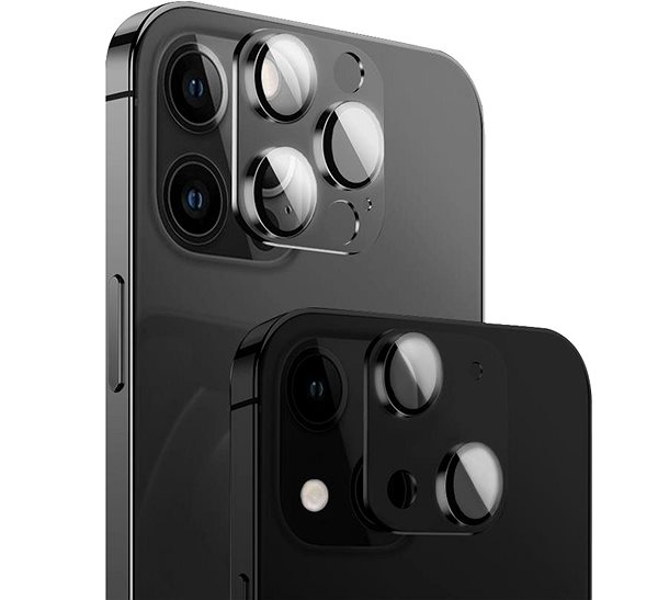 Kamera védő fólia COTEetCI kameravédő üveg Apple iPhone 13 / iPhone 13 Mini 6.1 / 5.4'' készülékhez, sötétkék Jellemzők/technológia