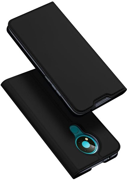 Puzdro na mobil DUX DUCIS Skin Pro knižkové kožené puzdro na Nokia 3.4, čierne ...
