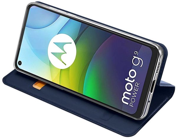Puzdro na mobil DUX DUCIS Skin Pro knižkové kožené puzdro na Motorola Moto G9 Power, modré ...